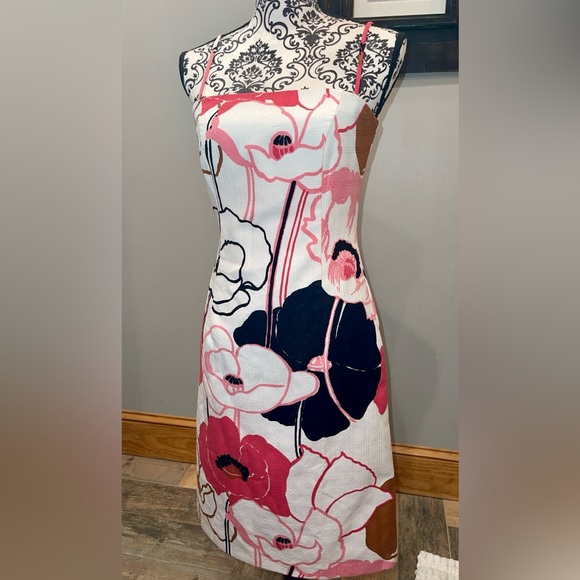 Milly of New York strapless/spaghetti strap orchid print sundress - Picture 2 of 5